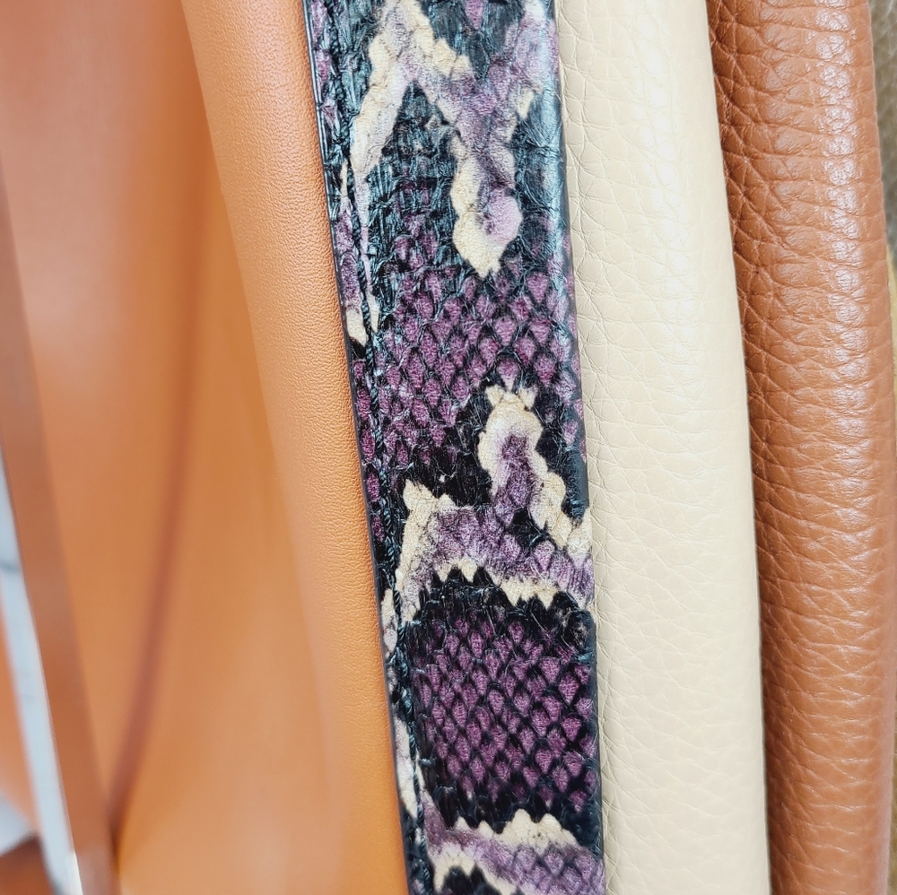 COACH Harmony Hobo Colorblock Snakeskin - Picture 10 of 15